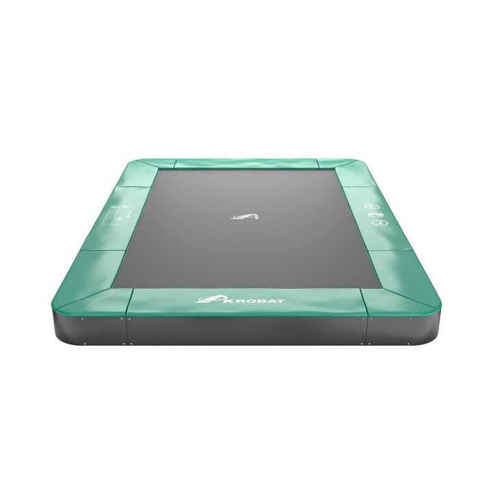 Trampoline enterré rectangulaire sans filet