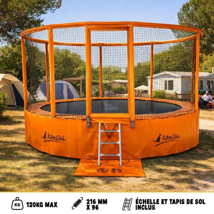 Trampoline professionnel extérieur Energi+ 430 %separator% plein air camping gîtes hôtels