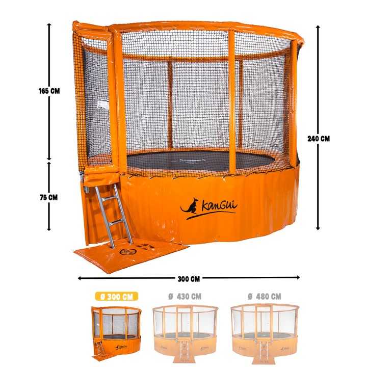 Trampoline extérieur professionnel Energi+ 300